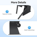 1-24'' Pan & Box Brake, 0-135° Bending Angle Sheet Metal Bender Folder Former Capable of Handling 20 Gauge Low Carbon Steel with Removable Fingers for Bending Carbon Steel Copper Aluminum Plates