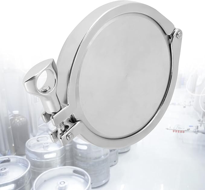 4 Tri Clamp Ferrule, Stainless Steel Sanitary Pipe Fittings Kit Sanitary End Set with 102mm 4 End, Weld Ferrule, Clamp, Gasket for Machinery Manufacturers