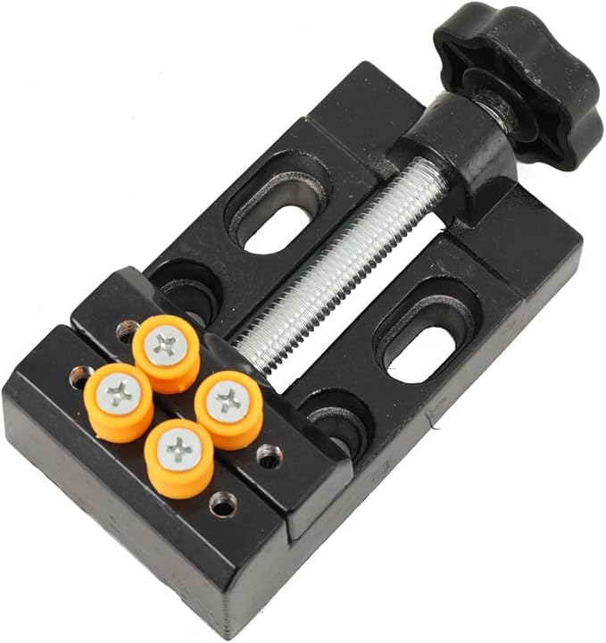 Benchtop Drill Press, Mini Drill Press, Portable Electric Drilling Machine Adjustable 7-Speed, CNC 775 Motor B10 Chuck 0.6-6mm Metal Wooden DIY Jewelry Making Crafts Tool