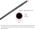 MECCANIXITY Spring Tube Bender OD 14.5mm/0.57" Steel Spring Pipe Bending Tubes 1000mm/39.37" Long for 1/2" PVC Pipe(ID 16mm) in Home Renovations,Electrician Wiring Bending(insert-pipe use)