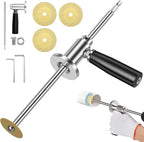 Pvc Inside Pipe Cutter, Inside Pipe Cutter for Pvc with Diamond Grit Cutting Wheel and Handle, 7 Inch Adjustable Cutting Depth for 1-1/2"- 8" PVC Pipe, for Impact Drivers and Drills