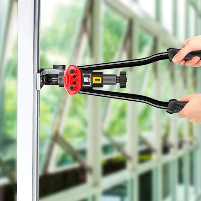 Rivet Nut Tool Kit,16-Inch Rivnut Tool Kit with 12 Metric and SAE Mandrels, 176Pcs Rivet nut Assortment Kit, Designed for Labour Saving