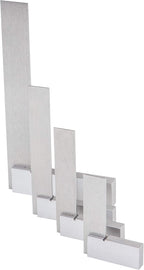 Groz 4-Piece Machinist Steel Square Set | 2-in, 3-in, 4-in & 6-in Squares | 48-72 Micron Squareness | Hardened Steel | for General Purpose, Machinery & Woodworking Applications (01110)