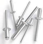 (320Pcs) 1/8" x 1/4" Aluminum Blind Rivets, 3.2 x 6mm Pop Rivets,Rivets for Metal,Silver-(VG10101)