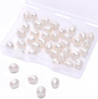 Natural Pearl Beads Rice 7-8mm White Freshwater Cultured Loose Gemstone Beads for DIY Jewelry Making 13.8''/Strand HQ