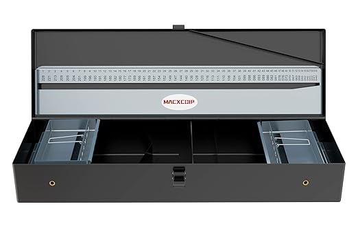 115PCS Drill Bit Index Box, Empty Metal Case (Excluding Drill Bits)
