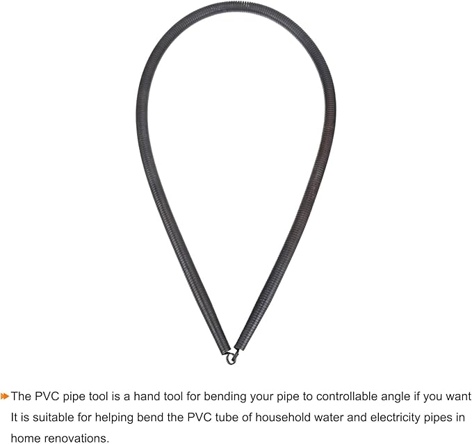 MECCANIXITY Spring Tube Bender OD 14.5mm/0.57" Steel Spring Pipe Bending Tubes 1000mm/39.37" Long for 1/2" PVC Pipe(ID 16mm) in Home Renovations,Electrician Wiring Bending(insert-pipe use)