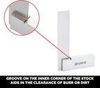 Groz 12-inch Steel Square | General Purpose | 96 Micron Squareness (01107)