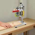 Electric Mini Drill Press, 3000RPM Drill Press Work Station Precision Benchtop Drills Presses with B10 Chuck & Drills Vise for Metal Wooden Jewelry DIY and Crafts Projects