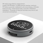 Digital Tape Measure, 328ft Electronic Rolling Ruler with 1.8inch LCD Display, Rechargeable Small Smart Long Distance Rolling Measuring Tool for Flat Curved Diameter