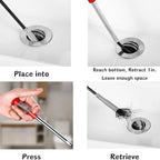 Flexible grabberDrain Snake Tool - The Ultimate 61inch Flexible Grabber for Hair, Unclog Any Drain in Minutes! Gunk & Debris in Sinks, Showers & Tubs. No More Chemicals, Just Quick Results!