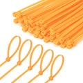 6 Inch Orange Zip Tie 1000 PCS, 18 Lbs - Small to Medium Zip Tie, Nylon PA66 UV Resistant Cable Tie for Indoor and Outdoor Use - Ideal for bundling and securing objects