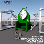 1-1/2"-2" Roller Support Set: Compatible with Greenlee 555/Current Benders (Replaces Parts 17984 & 21002), Heavy-Duty Steel Construction