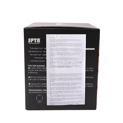 Buffing Polishing Pads, SPTA 5Pc 3.5 Inch Face for 3 Inch 76mm Backing Plate Compound Buffing Sponge Pads Cutting Polishing Pad Kit For Car Buffer Polisher Compounding,Polishing and Waxing -FPTFS3-MIX