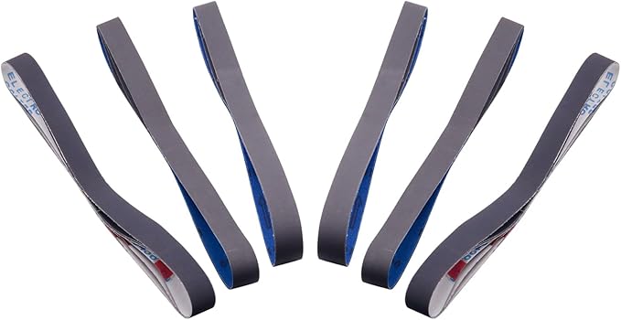 15 Pack 1-1/2 x 30 Inch Sanding Belts, Extra Fine Grit Silicon Carbide Sanding Belt, 5 Pcs Each of 600, 800, 1000 Grits Sander Belt for Knife Sharpening Woodworking