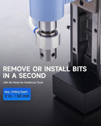 ZELCAN 1550W Mag Drill Press with 2" Dia. 3125 lbf/13900N Mag Force, 650 rpm Power Magnetic Drill with Stepless Speed & Reversible Direction for Metal Surface