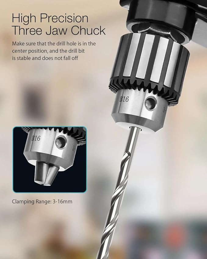 Bench Drill Stand 1050W Mini Electric Bench Drilling Machine Drill Chuck 3-16mm