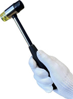 BOOSDEN Double-Faced Soft Hammer Mallet, Rubber Hammer, Soft Hammer for Home Decoration Installation Hand Tool, 25mm