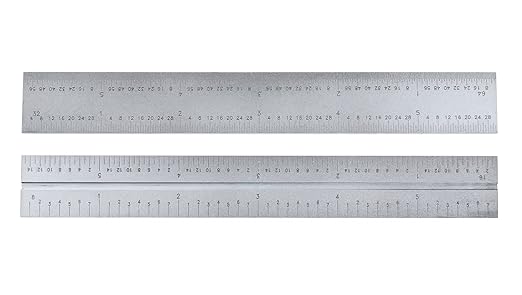Accusize Industrial Tools 6'' 3 Pc Combination Square Ruler Set Protractor Satin, 4-R Graduation, 0000-8100