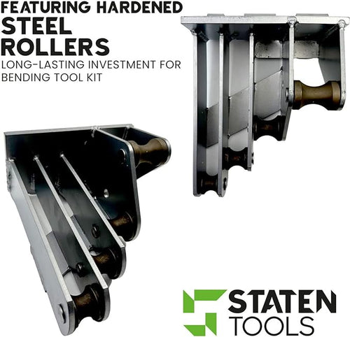 00936 Roller Support: 1/2" to 1-1/4" Conduit Bender Accessory for Greenlee 555/Current, Heavy-Duty Steel Construction