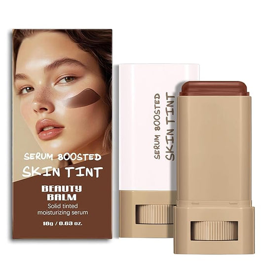 Beauty Balm Serum Boosted Skin Tint – Hydrating Tinted Moisturizer, Lightweight Solid Tinted Foundation Stick for Flawless, Sheer to Medium Coverage, Radiant & Dewy Finish, All-Day Wear (1#, 1)-VeraVaultWomen