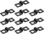 uxcell 100Pcs U-Shaped Pipe Clamp, 1/8 Inch(3mm) 2 Hole U-Tube Strap Clamp Heavy Duty Connector Bracket for Conduit Cables Wire Cord, Black
