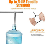 Black Zip Ties 100 Pcs,TDEBSSY 4.8mm Wide 20in Long 70lb Heavy Duty Cable Ties Self Locking Nylon Zip Ties UV Resistant Strong Wire Ties with 32 kg Tensile Strength (20in/70lbs)