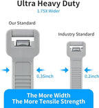 18 inch Yellow Zip Ties Heavy Duty 100 PACK, 200 LBS Ultra Exclusive Strong Plastic Wire Ties, Large Cable Ties Extra Long Tie Wraps, Indoor and Outdoor UV Resistant