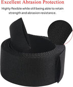 2 in 1 Heat Shrink Braided Sleeving Fabric Tubing-Perfectly fit Irregular Shape Hose/Cable/Wire (3/4"(19mm), 22FT)