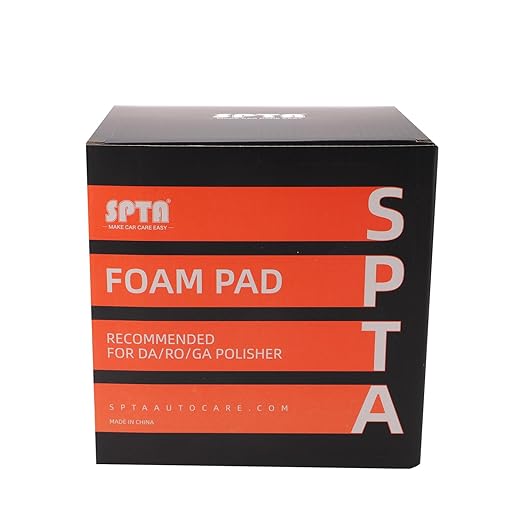 Buffing Polishing Pads, SPTA 5Pc 3.5 Inch Face for 3 Inch 76mm Backing Plate Compound Buffing Sponge Pads Cutting Polishing Pad Kit For Car Buffer Polisher Compounding,Polishing and Waxing -FPTFS3-MIX