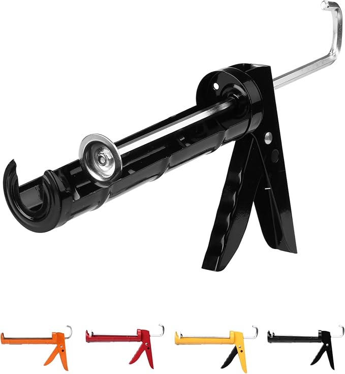 Bates- Caulking Gun, 10:1 Thrust Ratio, Black, Caulking Tool Gun, Caulk Gun No Drip, Hand Caulking Guns, Silicone Gun, Caulking Gun Tool, No Drip Caulk Gun, Caulk Guns, Caulking Gun Dripless