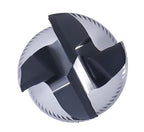 Accusize Industrial Tools 3/4'' Fine Tooth M42 8% Cobalt Tialn Roughing End Mill, 3/4'' Shk Dia, 1-5/8'' Flute Length, 3-3/4'' Oal, 4 Flute, 1104-0034