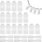 60 Pieces Self-Adhesive Cable Labels Paste Wire Labels Nylon Writable Cord Labels Tags Reusable White Cable Tags Waterproof Wire Tags Markers for Cable Management, Computers and More