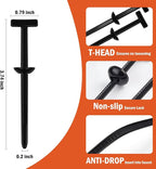 60 PCS Nylon Universal Cable Tie Buckle, Heavy Duty Self-Locking Zip Ties Holder with Pin & Button Design, UV Resistant Zipties for Car Daily Auto Fixing, Car nylon Zip Ties. (60)