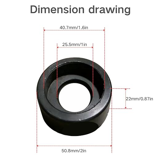 1-Piece Oversized Locking Cap for CH-70 Punch Machine - Enlarged Clamp Cap Fits Larger Punching Dies(Oversized Locking Cap)