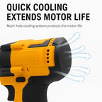 Cordless Rivet Gun Compatible with DeWALT 20V Battery: Electric Pop Rivet Gun with 3 Size(1/8'',5/32'',3/16") Aluminum Rivets,Brushless Riveters Gun Tool Kit for Metal,Plastic,Leather(No Battery)