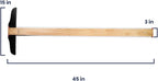 Pacific Arc 42 Inch T Square, Traditional Maple Blade with Acrylic Edge