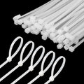 6 Inch White Zip Tie 1000 PCS, 18 Lbs - Small to Medium Zip Tie, Nylon PA66 UV Resistant Cable Tie for Indoor and Outdoor Use - Ideal for bundling and securing objects
