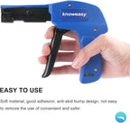 Cable Tie Gun,Knoweasy Fastening Cable Tie Tool,Die-Cast Steel Flush Cut Zip Tie Tool with Steel Handle for Nylon Cable,7 Inches Length Zip Tie Gun