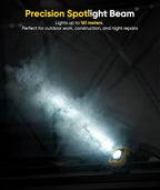 Rechargeable Work Light, 1200LM Magnetic Light with IPX4 Waterproof, 4000mAh Battery Led Work Light, Mechanic Light for Car Repair, Camping, Emergency (1 Pack)