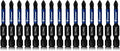 15 Pack Phillips Impact Driver Bits, #1 Phillips Head Magnetic Screwdriver Bits Set, 2 Inch S2 Alloy Steel Impact Bits, 1/4" Hex Shank Screwdriver Drill Bit, CNC Machined ph1 Impact Drill Bits