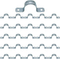 1" 25PCS Zinc-Plated Steel Pipe Clamps, Conduit Clamps, U Bracket Tube Clips, for EMT Conduit Installations