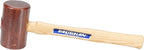 VAUGHAN Rawhide Mallet, Non Marring, Hardwood Handle, 1.25 Lbs, RM250, VN58220