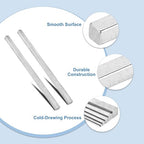 uxcell 2 Pcs Square Steel Key Stock, 1/2" x 1/2" x 12" Cold-Drawn 45# Steel Bars Precision Key Stock for Gearbox Coupling, Silver Tone