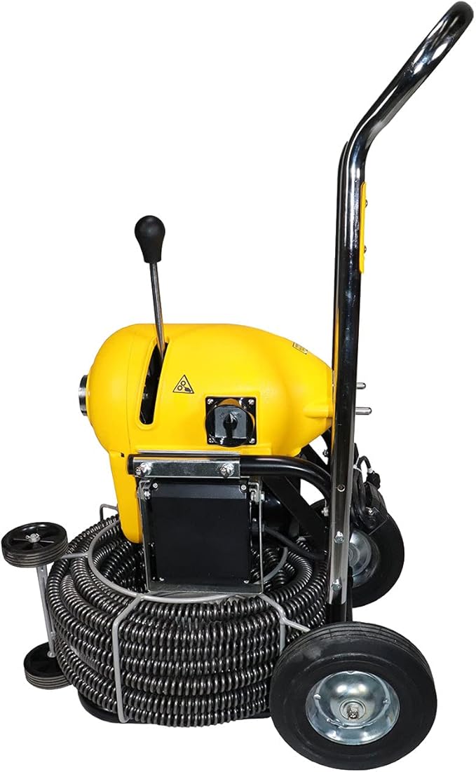 Steel Dragon Tools K1500A Drain Cleaning Machine for 2–8 Inch Pipes – 60 FT x 1-1/4 Inch Cable for Plumbing Drain Cleaning