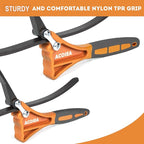 2-Pack Strap Wrench,Oil Filter Wrench with Diameter 6" and 4" Heavy Duty Rubber Strap,Adjustable Blet Wrench as Jar Opener,Water Filter,Plumbing,Sink Wrench Faucet Tool