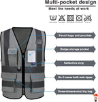 A-SAFETY grey working vest