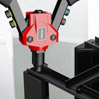 Rivet Gun Kit, Pop Rivet Gun Tool with 400 Rivets & 5 Nosepieces, 80 Pcs Aluminum Rivets for Each Rivet Head Size, 9.5'' Heavy Duty Manual Two-Handed Riveter Tool for Metal, Leather and Plastic, IM20