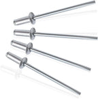 160pcs Silver 5/32" x 5/16" Aluminum Blind Rivets, 4 x 8mm Pop Rivets,Aluminum Grip and Steel Mandrel