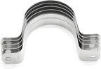 10Pcs 2 Inch Stainless Steel Large Conduit Clamps, Two Hole Strap U Bracket Rigid Pipe Strap Metal U Clamp Conduit Strap Tension Clips U-tube Clamp Heavy Duty